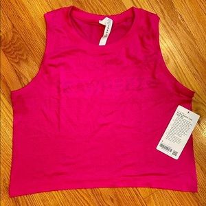 Swiftly Breathe Cropped Tank Top - Reflective